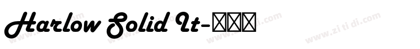 Harlow Solid It字体转换